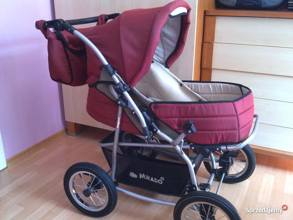 TRADYCYJNY WÓZEK MIKADO NA SKÓRZANYCH PASKACH Wielofunkcyjne Swarzędz sprzedam