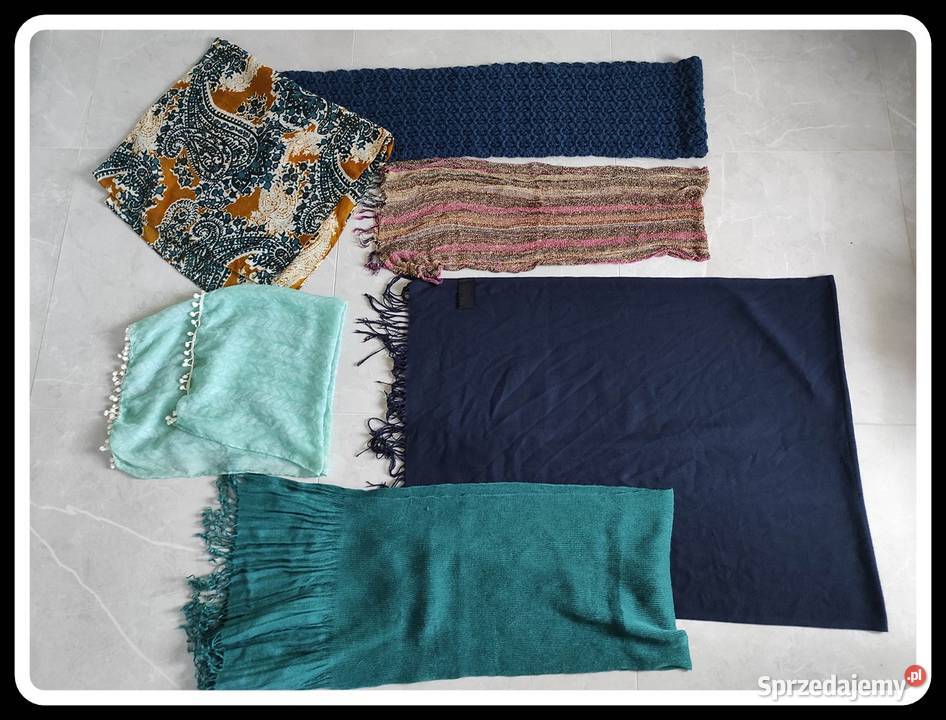 Zestaw szalików szali i chust 6 sztuk Płock