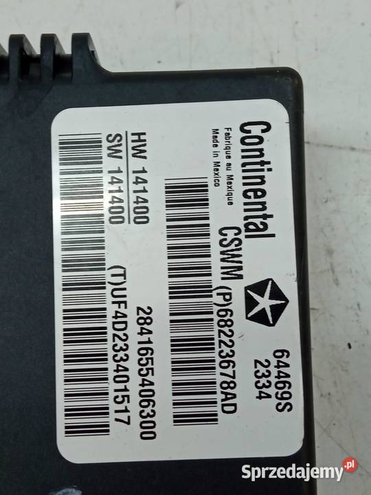 MODUŁ OGRZEWANIA FOTELA 68223678AD Jeep Cherokee Rok produkcji 2014