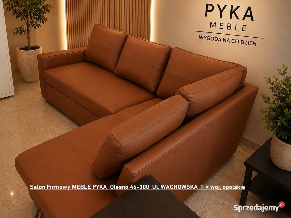 Nowy Narożnik Modern SKÓRA NATURALNA 225 x 170 Olesno