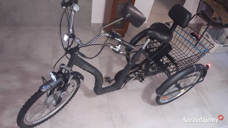 Rower trójkołowy elektryczny Kamrad opolskie Lewin Brzeski