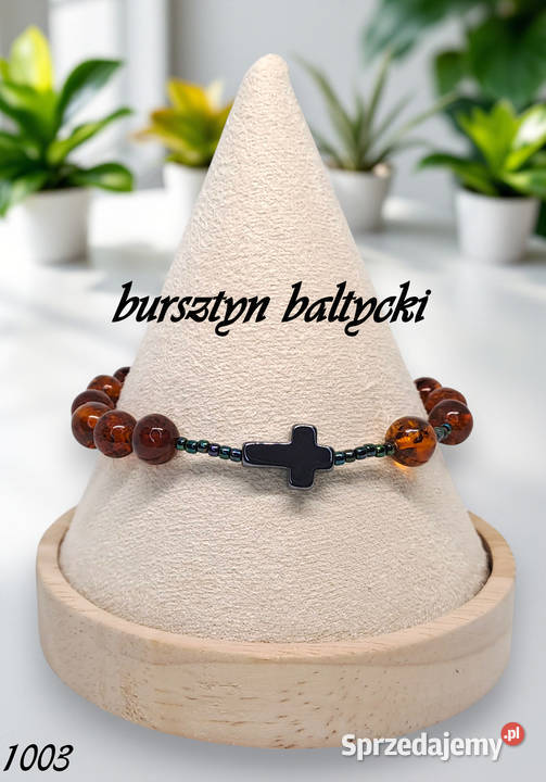Bransoletka różaniec dziesiątka różańca BURSZTYN sprzedam