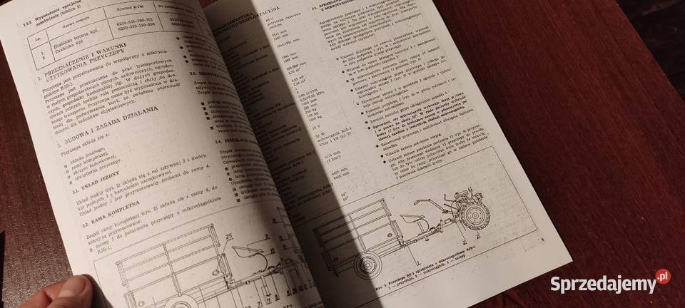 Instrukcja i katalog przyczepy rp1 męsko rjs 1 Stalowa Wola