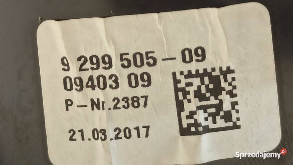 BMW 7 G11 GŁOŚNIK DESKI KONSOLI 9354084 9354083 osobowe