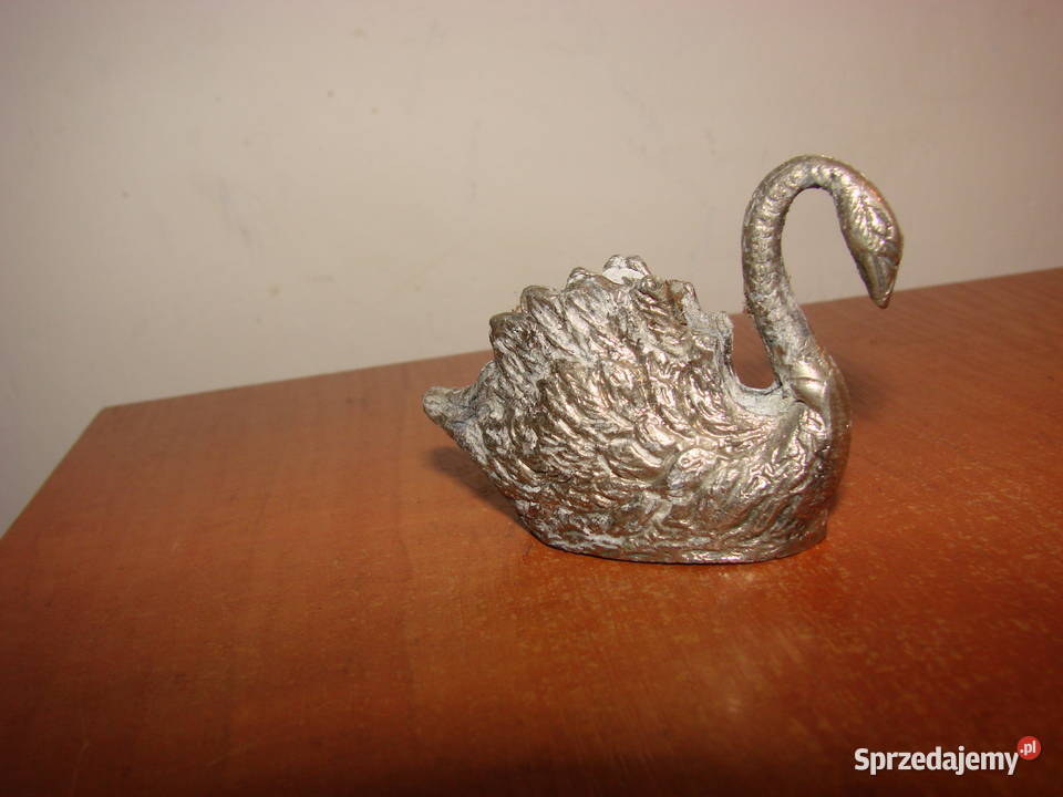 mały metalowy łabędź Pruszcz Gdański