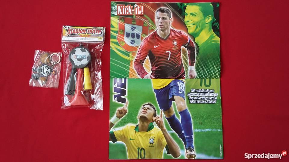 Zestaw kibica Just Kickit Trąbki Breloczek Olkusz sprzedam