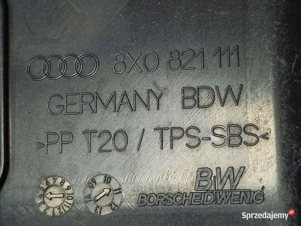 AUDI A1 X8 11 OSŁONA BŁOTNIKA LEWY PRZÓD Pleszew