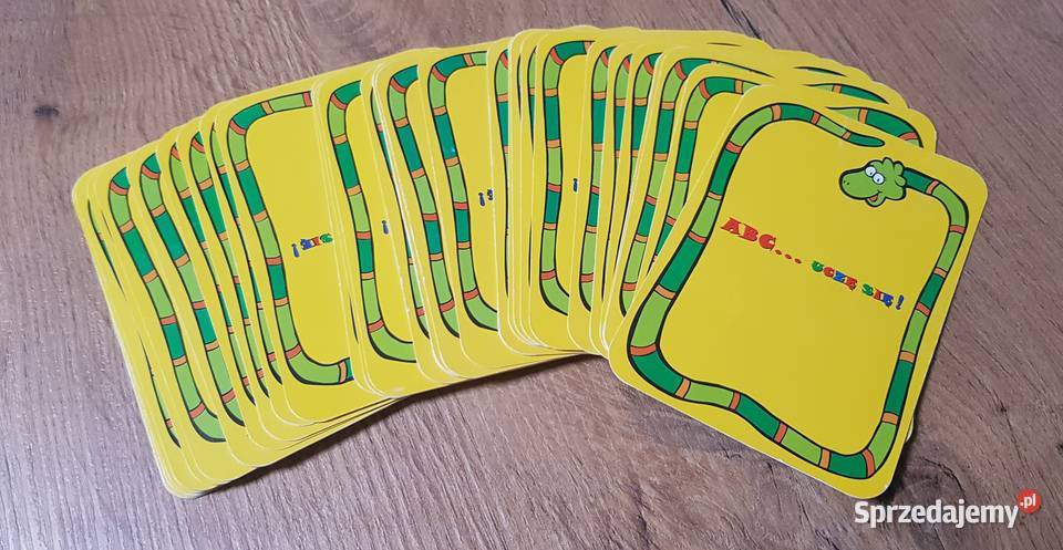 ABC Karty Alfabet Litery Małe i Duże 46 sztuk Golina sprzedam