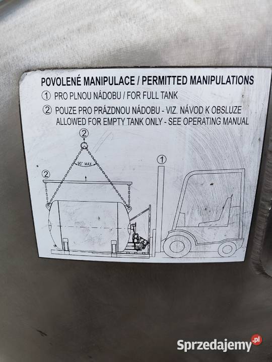 Sprzedam zbiornik do Azotu ciekłego 990L Strzelce Krajeńskie