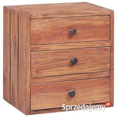 Szafka nocna 3 szuflady 35x25x35 lite drewno z mazowieckie Warszawa
