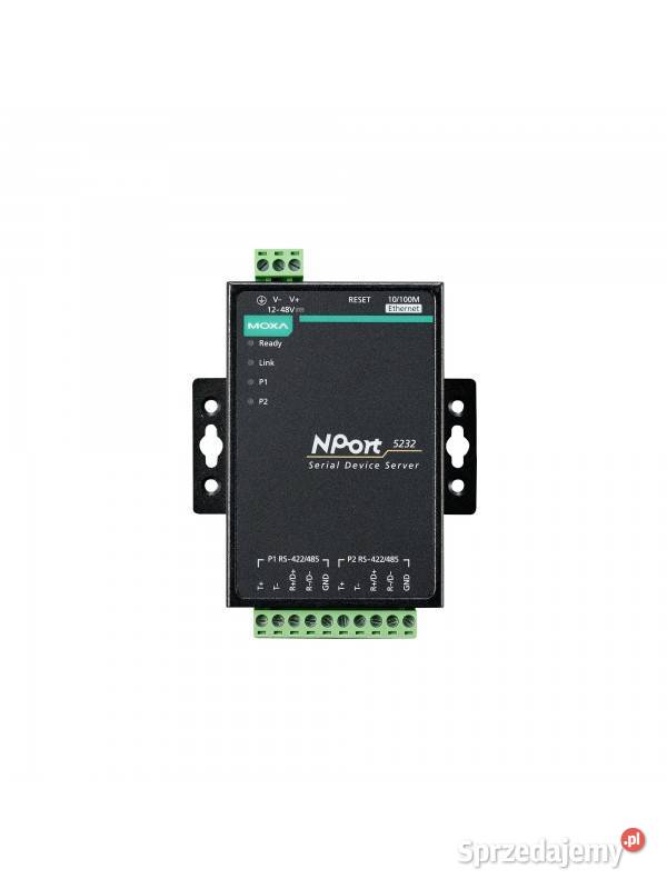 NPORT 5232 serwer 2xRS422485 do sieci LAN mazowieckie