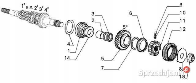 SYNCHRONIZATOR BIEGÓW FIAT PUNTO ALFA 155