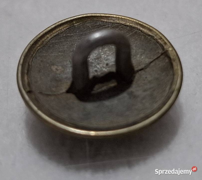 Guzik na stopce orzeł bez korony 22x12mm Czeladź