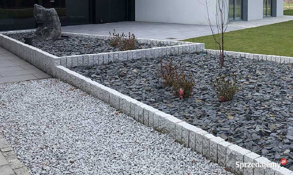 Kora Antracytowa czarna kora kamienna łupek grys Ogród Opole