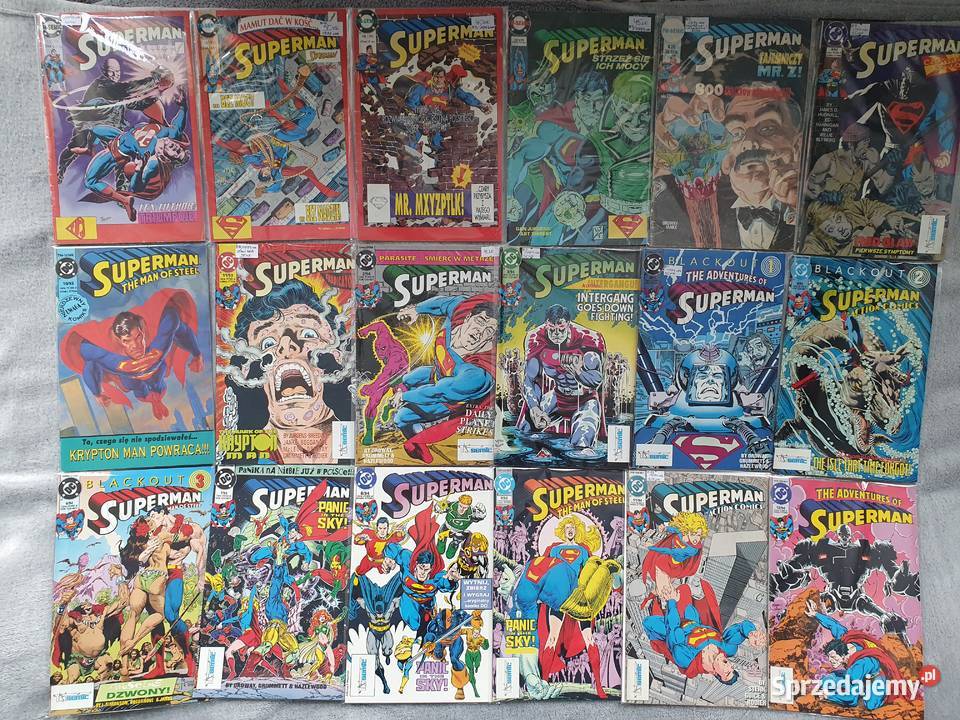 Superman zestaw 70 komiksów wyd TMSemic lata pomorskie Gdynia