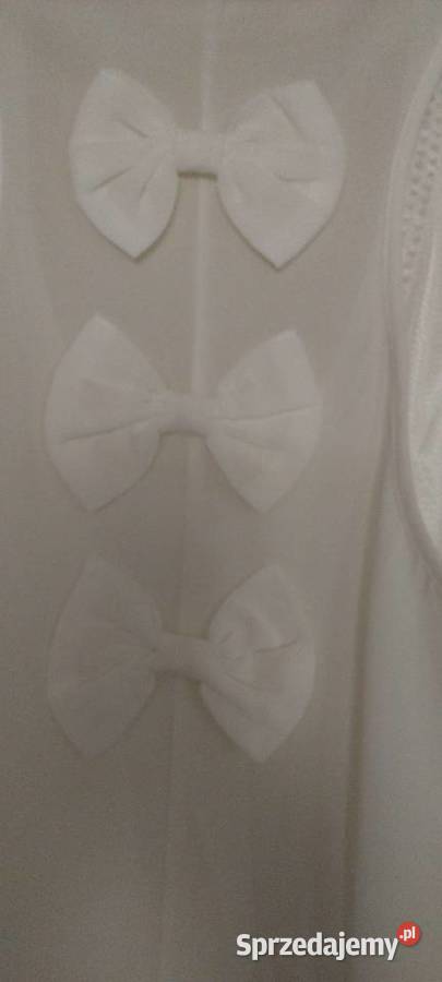 Bluzka w kolorze boiałym z biżuterią Firmy Quiz Rozmiar 38(M) Lublin