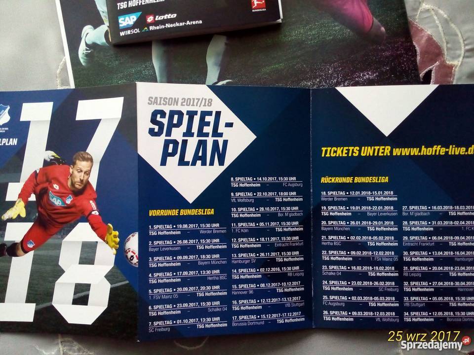 Programy meczowe z Bundesligi sezon 201718 Wronki