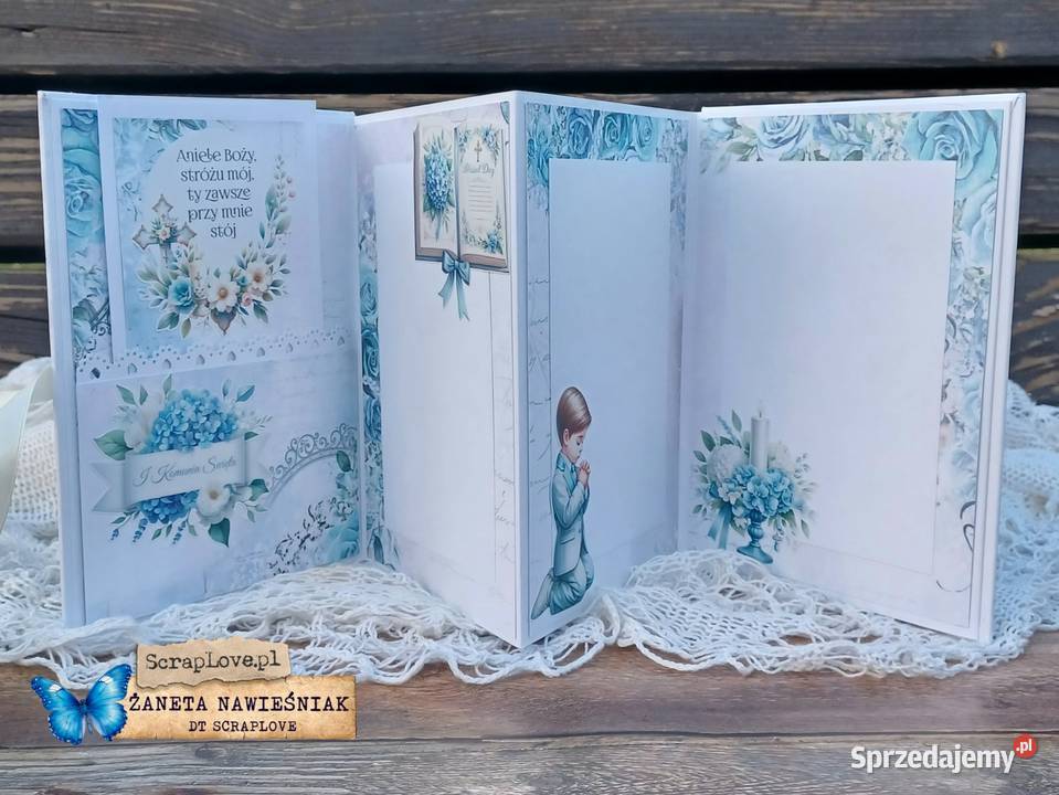 Album harmonijkowy Komunia Święta chłopca