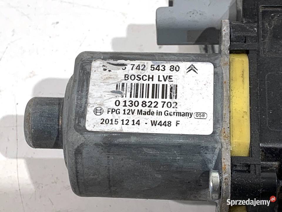 PODNOŚNIK SZYBY PRAWY PRZÓD PEUGEOT 208 I