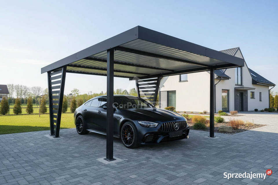 Carport V PREMIUM 45x45m Wypełnienie panelami Nowogard