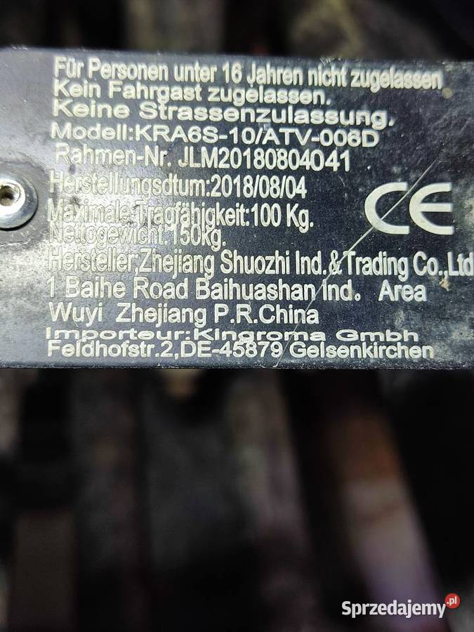 Sprzedam quada Hammer 150 150cm3 podlaskie Zabłudów sprzedam