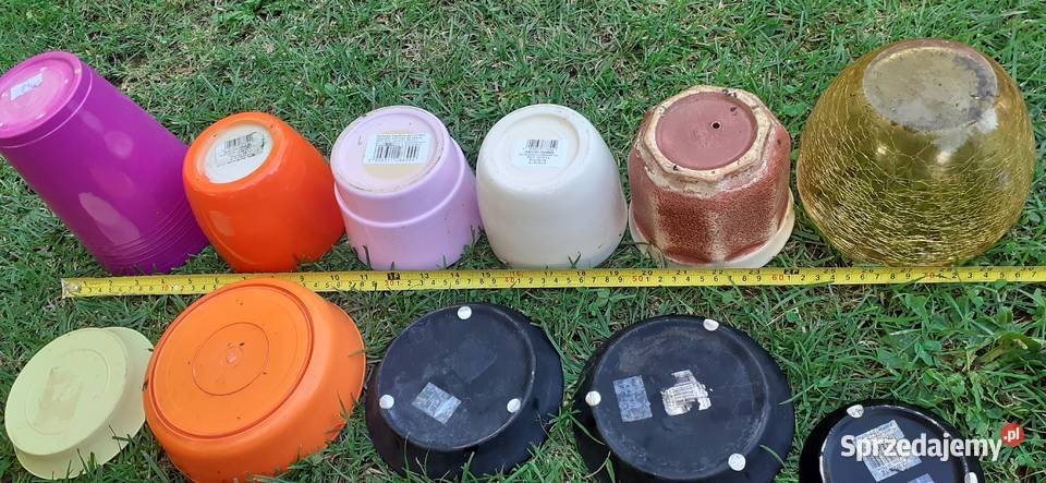 Doniczki osłonki podstawki ceramiczne wszystkie Tuszkowo sprzedam