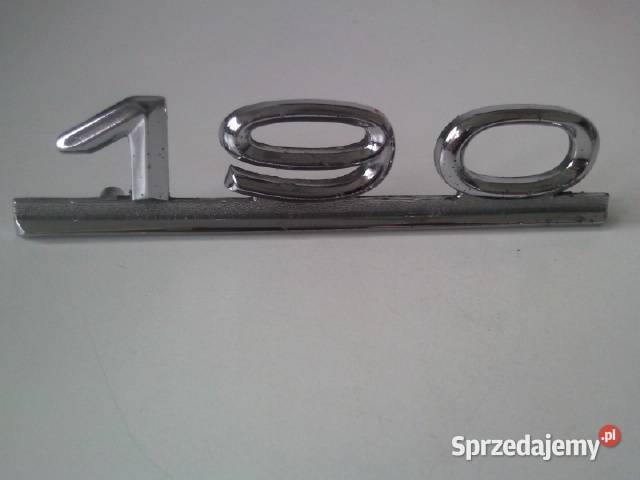 Oryginalny napis na klapę tył Mercedes W 121 190 osobowe lubelskie