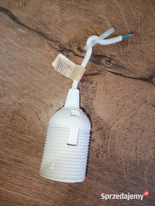 gniazdo E27 oprawka budowlana biała z kablem 10 Szczecin