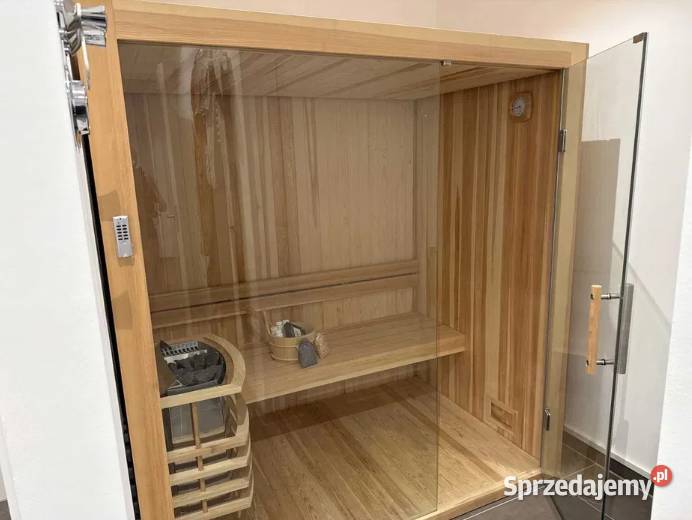 Sauna Fińska sucha przeszklona szklana piec 6kv dolnośląskie Głogów sprzedam