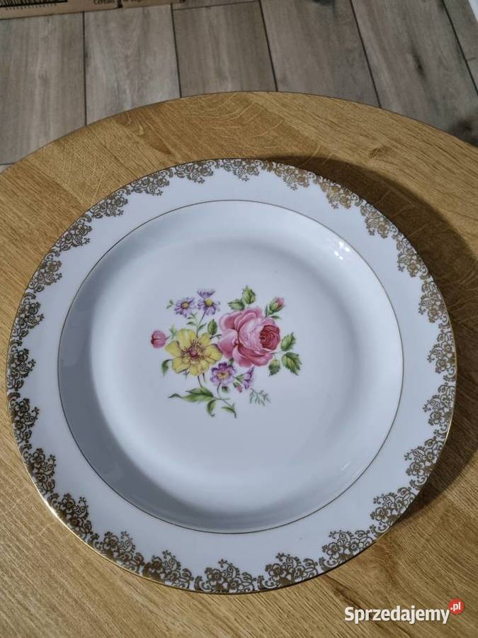 Talerz Porcelana Francuska Limoges Unikat wielkopolskie Wola Podłężna