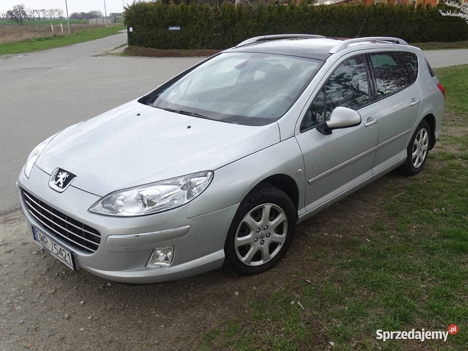 Peugeot 407 SW PREMIUM NAVTECH 20 HDI 136 2009r srebrny Sadków sprzedam