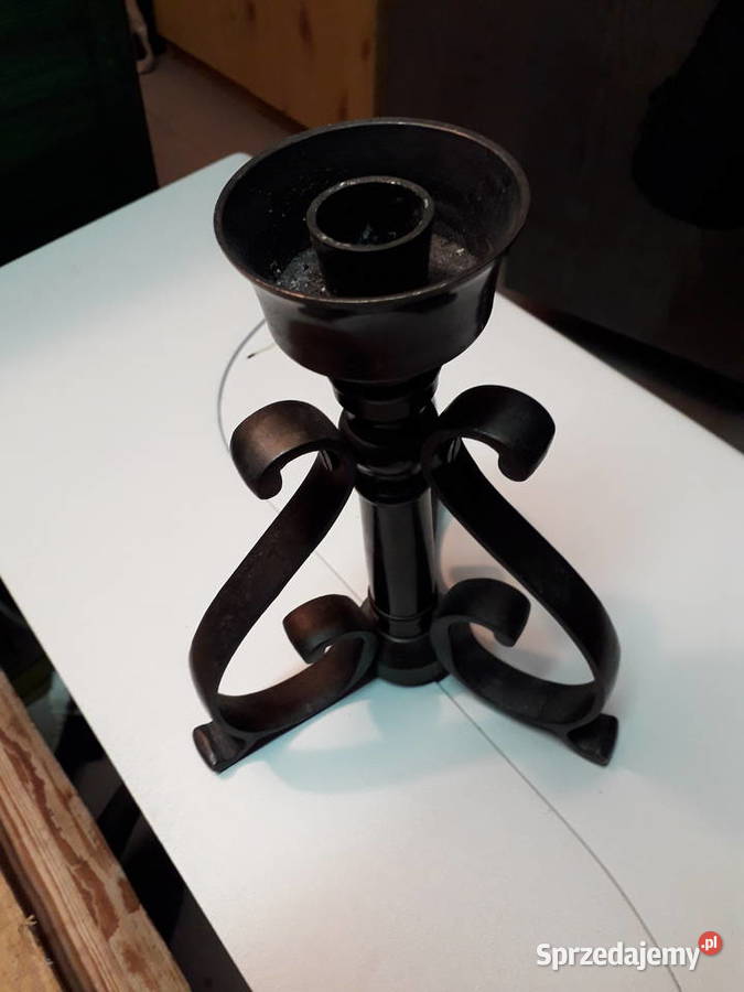 Mosiezny swiecznik ciężki Warszawa