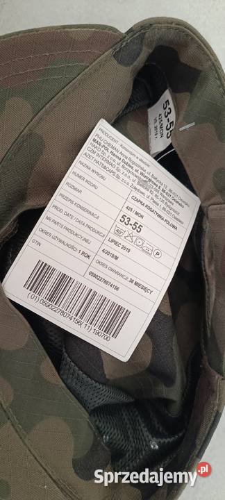 Rogatywka WOT 425MON rozmiar 5355 czapka NOWA Ełk