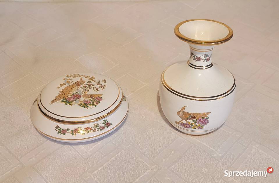 porcelanowe puzderko wazonik sygnowane Grecja Warszawa