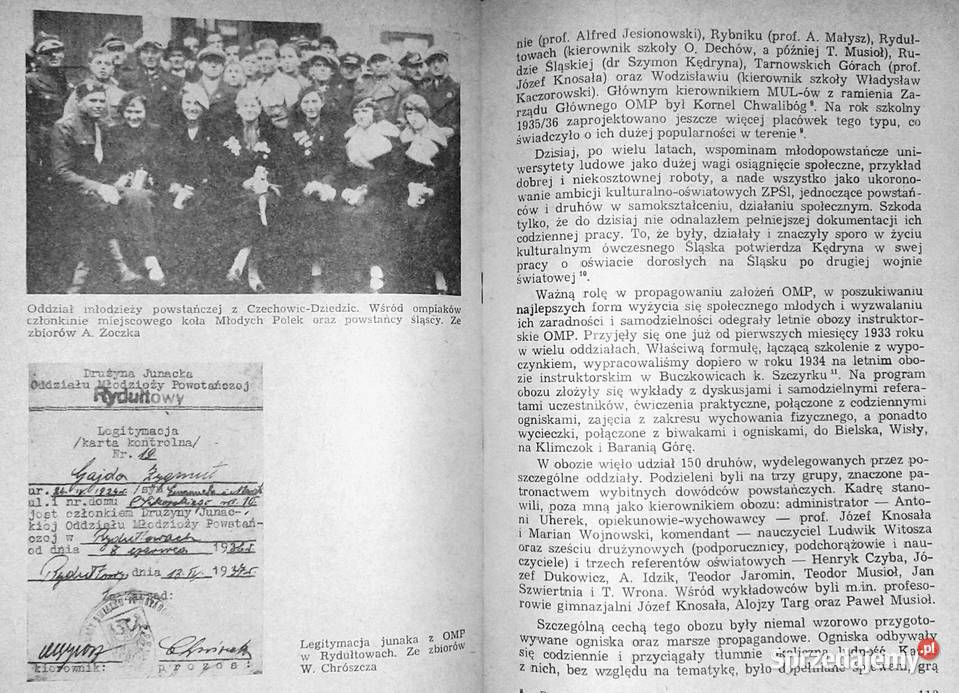 Do Powstańców Śląskich młodych zaciągają Pozostałe