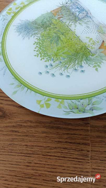 Szklana obrotowa patera piękne żywe wiosenne Zamość