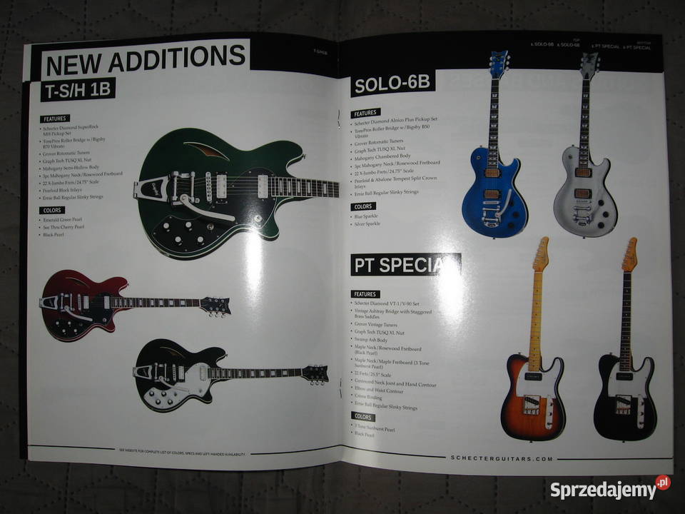 Schecter Guitar Research For 2017 katalog gitar Kępice