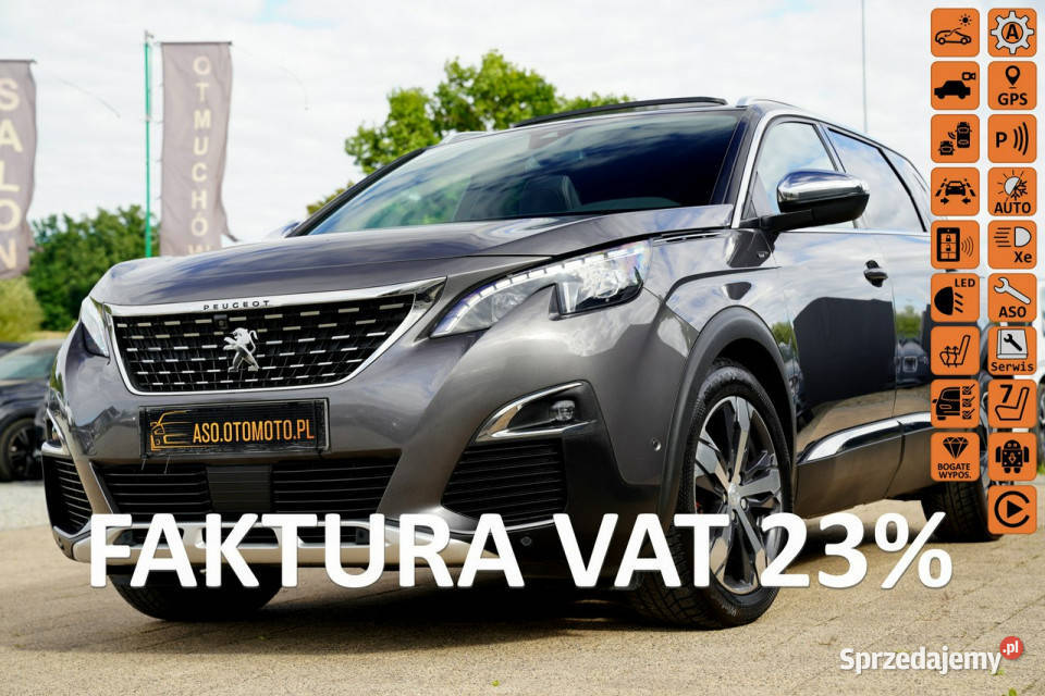 Peugeot 5008 GT kamery Skora Nawi PANORAMA blis 5008 Otmuchów sprzedam