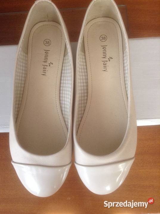 Balerinki damskie w kol białym 38 opolskie Opole sprzedam