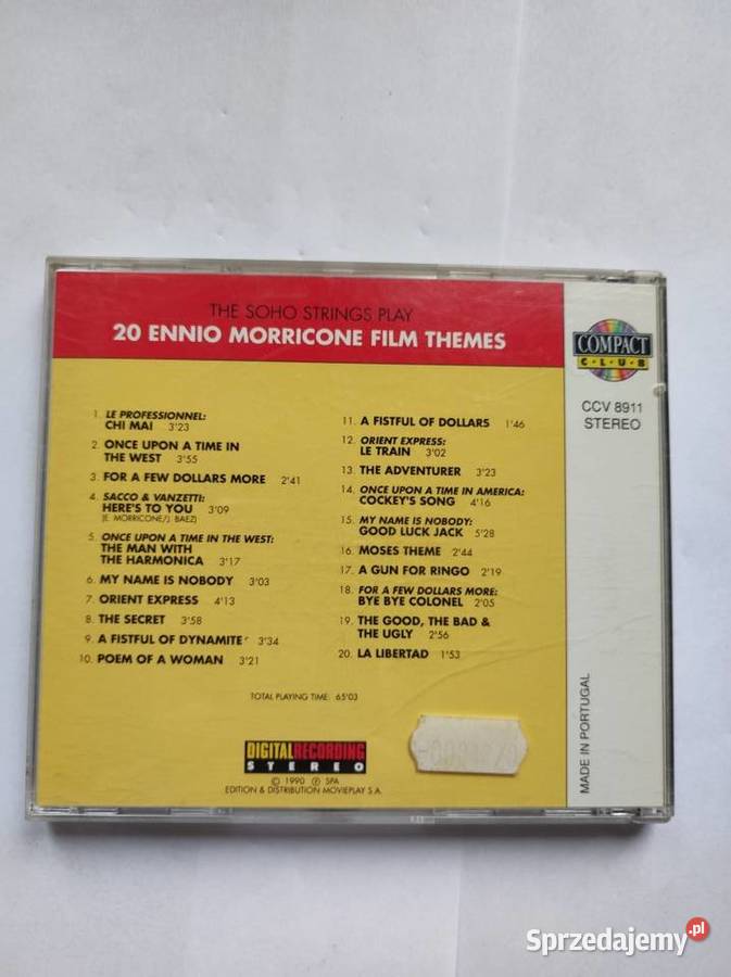 20 ennio morricone film themes the soho strings Kielce sprzedam