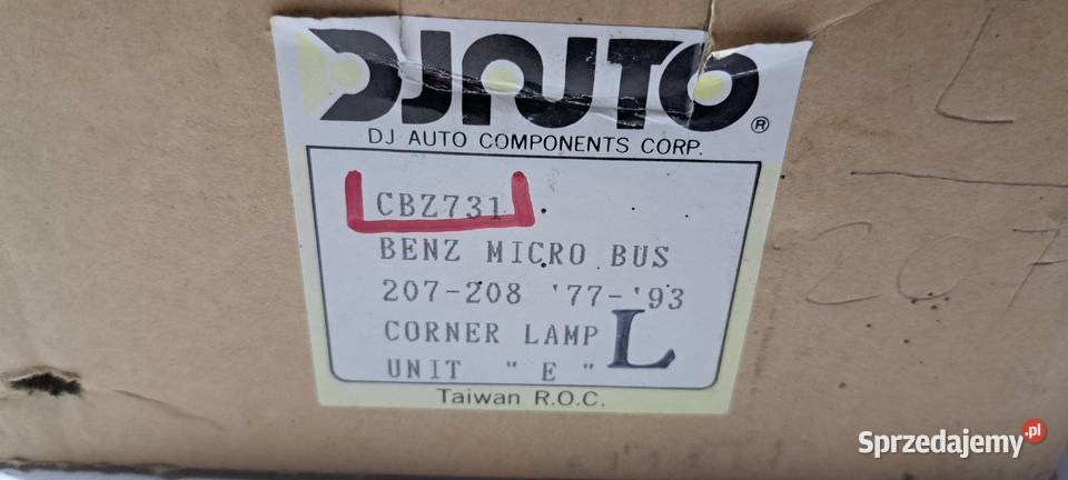 Kierunkowskaz przedni LEWY Mercedes T1 207 208 Luzino sprzedam