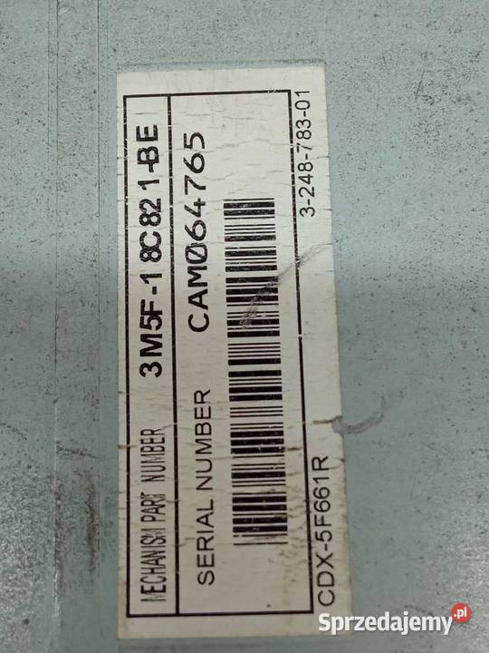 RADIO 3M5F18C821BE Ford C I 20032010 Rok produkcji 2004