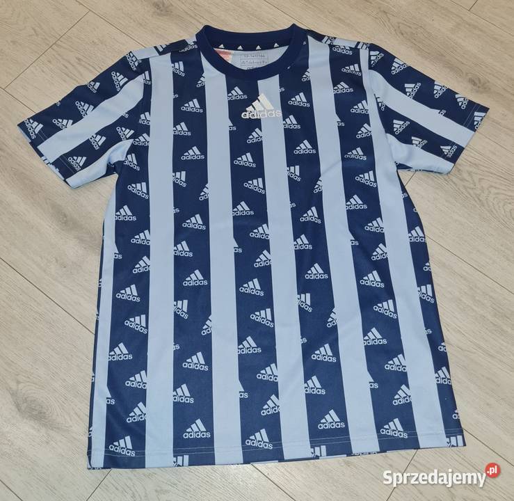 Koszulka chłopiec krótki rękaw Adidas 164 niebieski sprzedam