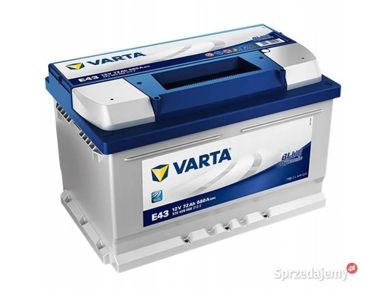 Akumulator VARTA BLUE DYNAMIC E43 72Ah680A Wrocław