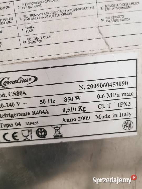 Kostkarka CORNELIUS typ CS80A