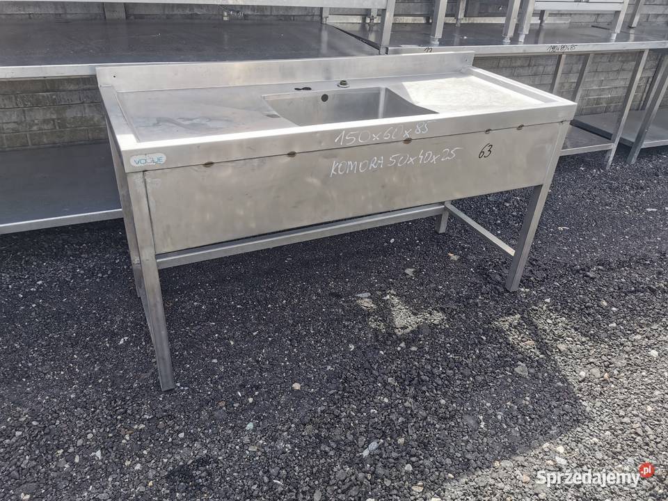 Zlew 150x60x85 kom 50x40x25 63 Krotoszyn