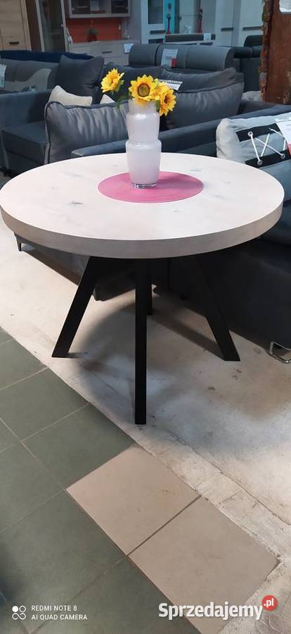 STÓŁ KOŁO ROZKŁADANY ŚREDNICA 100250 77cm Toruń