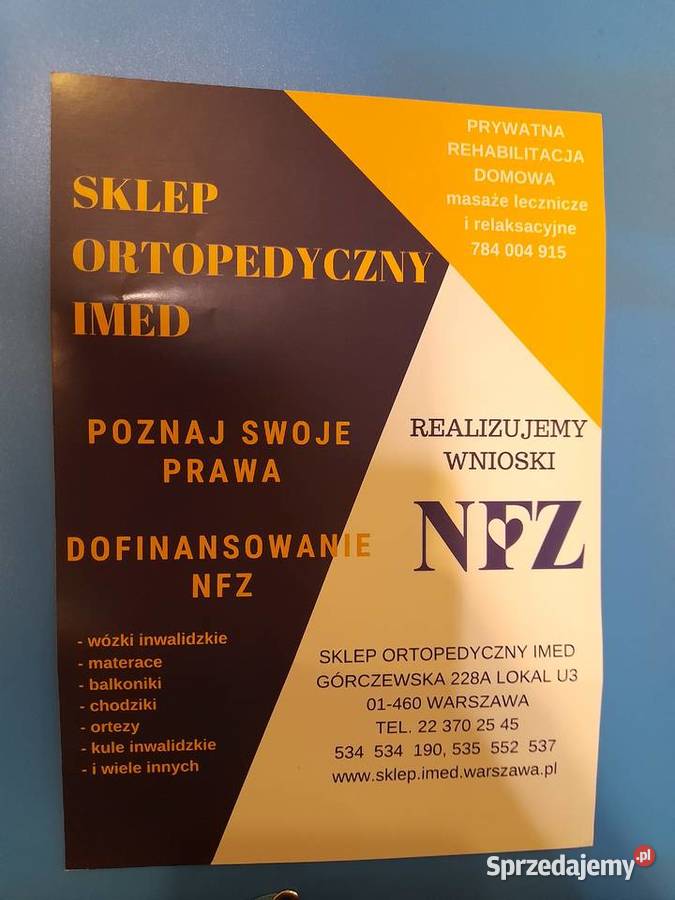Wózki Inwalidzkie Ręczne Standardowe juz 600 Warszawa