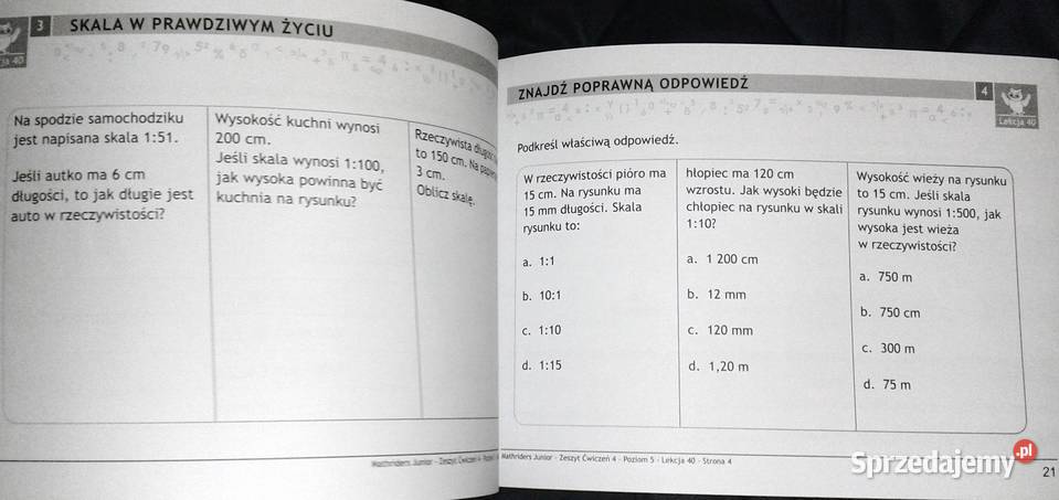 MathRiders Junior Poziom 5 Zeszyt zadań domowych Chełm