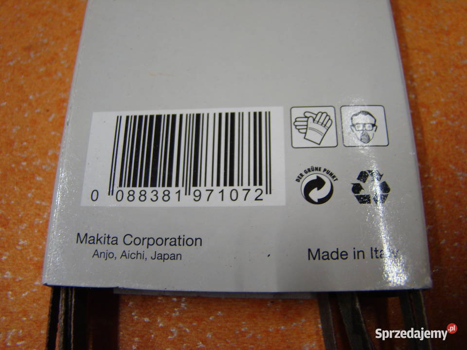 Taśma szlifierska MAKITA 6x533 mm Granulacja 80 Pozostałe śląskie Bielsko-Biała sprzedam